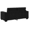 vidaXL - Loveseat - bank - 140 - cm - fluweel - zwart