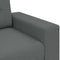 vidaXL - Loveseat - bank - 140 - cm - stof - donkergrijs