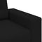 vidaXL - Loveseat - bank - 140 - cm - stof - zwart
