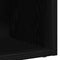 vidaXL - LP - Opbergbox - 71x34x36 - cm - spaanplaat - zwart - eikenkleurig