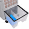 vidaXL Luchtkoeler draagbaar 120 W 8 L 385 m³/u 37,5x35x94,5 cm