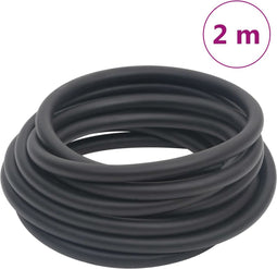vidaXL - Luchtslang - hybride - 0,6'' - 2 - m - rubber - en - pvc - zwart