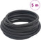 vidaXL - Luchtslang - hybride - 0,6'' - 5 - m - rubber - en - PVC - zwart