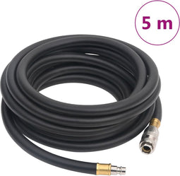 vidaXL - Luchtslang - hybride - 0,6'' - 5 - m - rubber - en - PVC - zwart