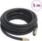 vidaXL - Luchtslang - hybride - 0,6'' - 5 - m - rubber - en - PVC - zwart