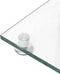 vidaXL - Luidsprekerstandaards - 2 - st - 1 - pijler - gehard - glas - zilverkleurig