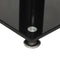 vidaXL - Luidsprekerstandaards - 2 - st - 2 - pijlers - gehard - glas - zwart - zilver