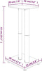vidaXL - Luidsprekerstandaards - 2 - st - 2 - pijlers - gehard - glas - zwart - zilver
