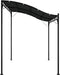 vidaXL - Luifel - 2x2,3 - m - 180 - g/m² - stof - en - staal - antracietkleurig