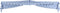 vidaXL - Luifel - 350x120 - cm - blauw - en - wit