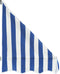 vidaXL - Luifel - 400x120 - cm - blauw - en - wit