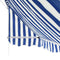 vidaXL - Luifel - 400x120 - cm - blauw - en - wit