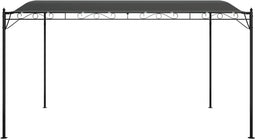 vidaXL - Luifel - 4x3 - m - 180 - g/m² - stof - en - staal - antracietkleurig