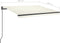 vidaXL - Luifel - automatisch - met - LED - en - windsensor - 3x2,5 - m - crèmekleurig