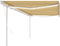 vidaXL - Luifel - automatisch - met - LED - en - windsensor - 5x3 - m - geel - en - wit