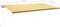 vidaXL - Luifel - automatisch - met - LED - en - windsensor - 600x350 - cm - geel - en - wit