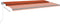 vidaXL - Luifel - automatisch - met - LED - windsensor - 600x350 - cm - oranje - bruin