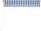 vidaXL - Luifel - automatisch - uittrekbaar - 300x250 - cm - blauw - en - wit