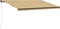 vidaXL - Luifel - automatisch - uittrekbaar - 600x300 - cm - geel - en - wit