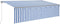 vidaXL - Luifel - automatisch - uittrekbaar - met - rolgordijn - 5x3m - blauw - en - wit