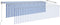 vidaXL - Luifel - automatisch - uittrekbaar - met - rolgordijn - 5x3m - blauw - en - wit