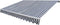 vidaXL - Luifel - gemotoriseerd - uitschuifbaar - 400 - cm - blauw/wit