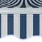 vidaXL - Luifel - handmatig - uitschuifbaar - 500 - cm - blauw - en - wit