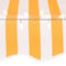 vidaXL - Luifel - handmatig - uitschuifbaar - met - LED - 100 - cm - wit - en - oranje