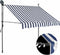 vidaXL-Luifel-handmatig-uitschuifbaar-met-LED-150-cm-blauw-en-wit