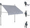 vidaXL-Luifel-handmatig-uitschuifbaar-met-LED-150-cm-blauw-en-wit