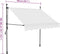 vidaXL - Luifel - handmatig - uitschuifbaar - met - LED - 150 - cm - crèmekleurig