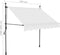 vidaXL - Luifel - handmatig - uitschuifbaar - met - LED - 150 - cm - crèmekleurig