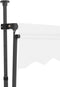 vidaXL - Luifel - handmatig - uitschuifbaar - met - LED - 200 - cm - crèmekleurig