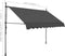 vidaXL - Luifel - handmatig - uitschuifbaar - met - LED - 250 - cm - antracietkleurig