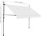 vidaXL - Luifel - handmatig - uitschuifbaar - met - LED - 250 - cm - crèmekleurig