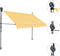 vidaXL - Luifel - handmatig - uitschuifbaar - met - LED - 250 - cm - wit - en - oranje