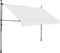 vidaXL - Luifel - handmatig - uitschuifbaar - met - LED - 250 - cm - crèmekleurig