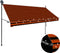 vidaXL-Luifel-handmatig-uitschuifbaar-met-LED-300-cm-oranje-en-bruin