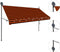 vidaXL-Luifel-handmatig-uitschuifbaar-met-LED-300-cm-oranje-en-bruin
