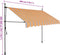 vidaXL - Luifel - handmatig - uitschuifbaar - met - LED - 300 - cm - geel - en - blauw