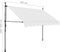 vidaXL - Luifel - handmatig - uitschuifbaar - met - LED - 300 - cm - crèmekleurig