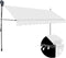 vidaXL - Luifel - handmatig - uitschuifbaar - met - LED - 350 - cm - crèmekleurig