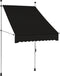 vidaXL - Luifel - handmatig - uittrekbaar - 100 - cm - antraciet