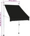 vidaXL - Luifel - handmatig - uittrekbaar - 100 - cm - antraciet
