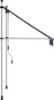 vidaXL - Luifel - handmatig - uittrekbaar - 100 - cm - blauw - en - witte - strepen