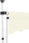 vidaXL - Luifel - handmatig - uittrekbaar - 150 - cm - crème