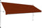 vidaXL - Luifel - handmatig - uittrekbaar - 150 - cm - oranje - en - bruin