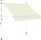 vidaXL - Luifel - handmatig - uittrekbaar - 200 - cm - crème