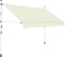 vidaXL - Luifel - handmatig - uittrekbaar - 250 - cm - crème