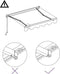 vidaXL - Luifel - handmatig - uittrekbaar - 300x250 - cm - antraciet